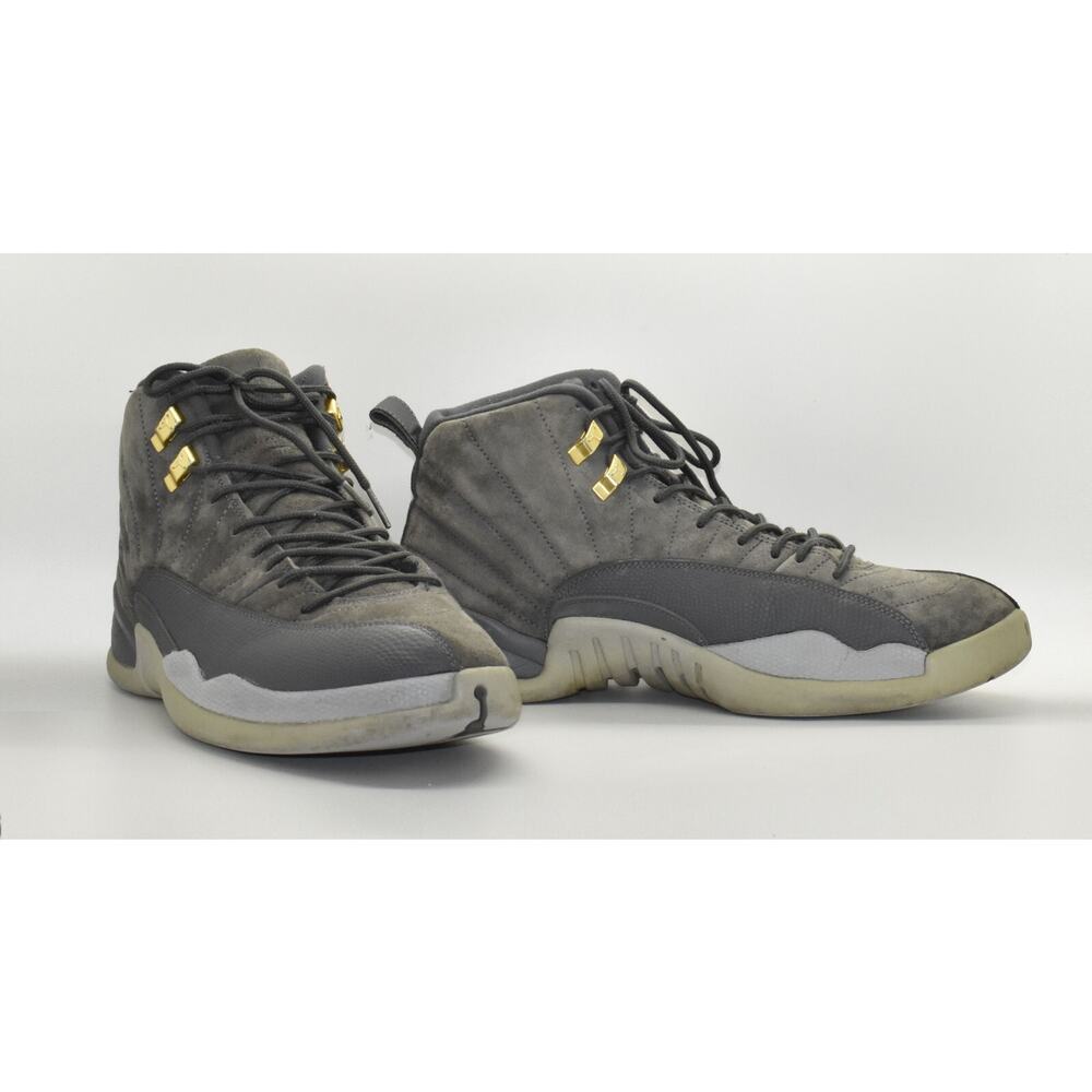 B4 Auth NIKE AIR JORDAN 12 Retro Dark Grey Shoes 130690-005 Size 11